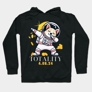 Total Solar Eclipse 2024 Shiba Inu Hoodie